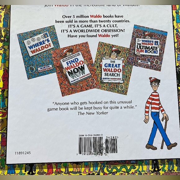 The Great Waldo Search - Yellow Hardcover Book 
c.1989 by Martin Handford - Picture 9 of 10